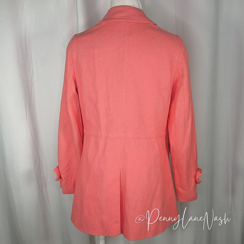 Banana Republic Double Breasted Peacoat Salmon Pink - Picture 8 of 11
